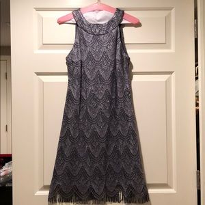 Silver flapper dress size 4